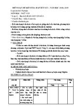 Biên soạn đề kiểm tra bài viết số 3 môn Ngữ văn Lớp 11 - Năm học 2018-2019 - Trần Thị Vân Anh